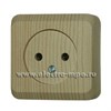 PA 16-001D ЭТЮД Розетка 1 гнездо без заземления сосна (уп.25шт.) Schneider Electric PA16-001D - фото 629300