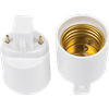 G23E7WEAY Ecola base Переходник с цоколя G23 на E27 белый (уп.12шт.) G23E7WEAY - фото 629394