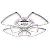 18017/4+4 CHR Светодиодная люстра с диммированием и пультом управления 246W Profit Light 18017/4+4 CHR - фото 629540