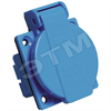 PSR61-016-3 РП10-3 скрытая с защитной крышкой 2Р+РЕ 16А 250В IP44 Розетка панельная (уп.20шт.) IEK® PSR61-016-3 - фото 629617
