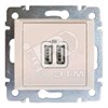 774170 Valena Ррозетка USB 2 гнезда, слоновая кость Legrand (Франция) 774170 - фото 629628