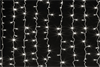 Светод. гирлянда штора 3х2м. 320LED бел.  711235 - фото 629671