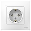 BLNRS001011 Blanca Розетка 1 гнездо с заземлением, белая (уп.10шт.) Systeme Electric (Россия) BLNRS001011 - фото 629679