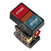 BBD21-PPBB-K51 Кнопка PPBB-30N Пуск-Стоп с подсветкой неон 1з+1р 240В (уп.10шт.) IEK® BBD21-PPBB-K51 - фото 629735
