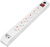 Сетевой фильтр BURO BU-SP3_USB_2A-W, 3м, белый 711547 - фото 629893