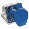 SQ0602-0004 Розетка 123 стационарная 2Р+РЕ 32А 220В IP44 (уп.10шт.) TDM SQ0602-0004 - фото 630012
