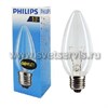 921501544237/85488600 PHILIPS Stan 60W E27 230V B35 CL Лампа накаливания свеча прозрачная (уп.100шт.) 921501544237 - фото 630138