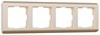WL12-Frame-04 Stream Рамка на 4 поста шампань (уп.10шт.) Werkel™ a034614 - фото 630212