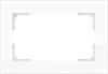 WL01-Frame-01-DBL Рамка для двойной розетки, белая, стекло Favorit WERKEL WL01-Frame-01-DBL - фото 630233