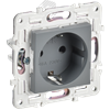 SK-R14-16-1-K03 Skandy Механизм розетки с заземлением и шторками, серый (уп.10шт.) IEK® (Китай) SK-R14-16-1-K03 - фото 630381