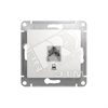 GSL000181K Glossa Механизм розетки компьютерной RJ45 Cat.5e, белый (уп.10шт.) Systeme Electric (Россия) GSL000181K - фото 630662
