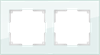 WL01-Frame-02 Favorit Рамка на 2 поста, натуральное стекло (уп.5шт.) Werkel™ ВЫВЕДЕНА ИЗ АССОРТИМЕНТА a031476-1 - фото 630694