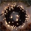 3556789 Гирлянда «Нить» 10 м, IP20, тёмная нить, 100 LED, свечение тёплое белое, 8 режимов, 220 В Luazon Lighting 3556789 - фото 630972