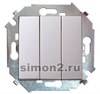 1591391-030 S15 Выключатель трехклавишный, 10А, 250В, винт. зажим, белый (уп.18шт.) Simon Electric 1591391-030 - фото 631341