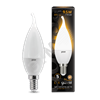 104101110 Gauss Black Candle tailed E14 9.5Вт 3000К Лампа светодиодная "свеча на ветру" (уп.10шт.) 104101110 - фото 631557