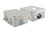 SQ1401-1234 Распаячная коробка ОП 100х100х50мм, крышка на винтах, IP55, 6 вх. инд. штрихкод (уп.48шт.) TDM SQ1401-1234 - фото 631623