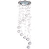 FS16RVECB Ecola MR16 CR1010 GU5.3 Glass Стекло Круг "Хрустальная нить" Прозрачный / Хром Светильник встраиваемый (уп.10/50шт.) FS16RVECB - фото 631941