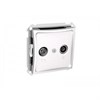 000197 ДУЭТ розетка TV-R 8dB оконечная белая 000197 - фото 631958