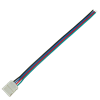 SC41C1ESB Ecola LED strip connector Cоед. кабель с 4-х конт. разъемом 10mm 15см (уп.3/500шт.) SC41C1ESB - фото 632090