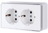 W5072101/WL15-02-03 белый Gallant Розетка двойная с заземлением (уп.10шт.) Werkel™ a051590-1 - фото 632134