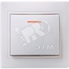 EVK11-K01-10-DM КВАРТА ВС10-1-1-К Одноклавишный выключатель 10А с подсветкой, в сборе, белый (уп.10шт.) IEK® EVK11-K01-10-DM - фото 632226