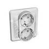 PC 16-007B ЭТЮД Розетка 2 гнезда с заземлением, белая (уп.15шт.) Systeme Electric (Россия) PC16-007B - фото 632397