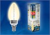 LED-C37P-5W/WW/E14/FR Лампа светодиодная, "свеча", матовая, теплый белый свет (уп.10шт.) UNIEL LED-C37P-5W/WW/E14/FR - фото 632456