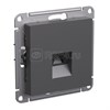 ATN001483 AtlasDesign Механизм розетки компьютерной RJ45 Cat.5e, базальт (уп.5шт.) Systeme Electric (Россия) ATN001483 - фото 632464