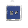 ATN001189 Atlasdesign Механизм розетки двойная TV + компьютерная RJ45, Cat.5e, аквамарин (уп.5шт.) Systeme Electric (Россия) ATN001189 - фото 632573