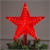 1354076 Светодиодная верхушка на ёлку «Звезда красная» 22 см, 30 LED, провод 2 метра, 220 В, свечение красное Luazon Lighting 1354076 - фото 632672
