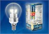 LED-G45P-5W/WW/E14/CL Лампа светодиодная, "шар", прозрачная, теплый белый свет (уп.10шт.) UNIEL LED-G45P-5W/WW/E14/CL - фото 632695