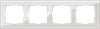 WL01-Frame-04 Favorit Рамка на 4 поста, дымчатое стекло (уп.5шт.) WERKEL a030788 - фото 632796