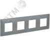 SK-M42-K03 Skandy Рамка 4 поста, серая (уп.10шт.) IEK® (Китай) SK-M42-K03 - фото 633237