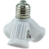A7W37WEAY Ecola base Переходник с цоколя E27 на 3хE27 белый (уп.10/100шт.) A7W37WEAY - фото 633324