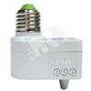 22070 SEN41 230V 60W 5m 360° Микроволновый датчик движения с патроном E27 5.8GHz белый (уп.50шт.) 22070 - фото 633483
