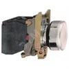XB4BW31M5 Кнопка белая с подсветкой без фиксации Ø22мм 1НО+1НЗ (уп.50шт.) Schneider Electric XB4BW31M5 - фото 633510