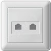 RSI-251KK5E-18 Wessen 59 Розетка компьютерная RJ45, 2 гнезда,в сборе, белая (уп.10шт.) Schneider Electric RSI-251KK5E-18 - фото 633539