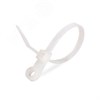 80530 Fortisflex Стяжка (хомут) КСО 5х220мм c отверстием под саморез нейлон, белая (уп.100шт.) КВТ (Россия) 80530 - фото 633813