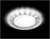 G214 CH/WH хром/матовый GX53+3W (LED WHITE) Светильник встраиваемый (уп.50шт.) Ambrella Light 4627094358877 - фото 633904