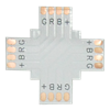 SC41FXESB Ecola LED strip connector гибкая соед. плата X для зажимного разъема 4-х конт. 10mm (уп.5/700шт.) SC41FXESB - фото 634005