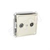 000297 ДУЭТ TV-R РОЗЕТКА ОКОНЕЧНАЯ 8DB, МЕХАНИЗМ, БЕЖЕВАЯ (уп.10шт.) Schneider Electric 000297 - фото 634023