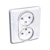 PC 16-005B ЭТЮД Розетка 2 гнезда без заземления, белая (уп.20шт.) Systeme Electric (Россия) PC16-005B - фото 634192