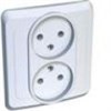 PC 16-005B ЭТЮД Розетка 2 гнезда без заземления, белая (уп.20шт.) Systeme Electric (Россия) PC16-005B - фото 634194
