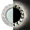 SE53RNEFB Ecola GX53 H4 LD5361 Glass Круг с крупн. прозр. стразами Елочка с подсв./фон зерк./центр.часть хром Светильник встр. (уп.10/30шт.) SE53RNEFB - фото 634287