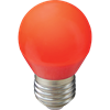 K7CR50ELB Ecola globe LED color 5,0W G45 220V E27 Red шар Красный матовая колба 77x45 K7CR50ELB - фото 634312