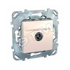 MGU5.462.25ZD Unica Розетка TV 1 гнездо, бежевая (уп.10шт.) Schneider Electric MGU5.462.25ZD - фото 634328