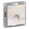 ATN000483 Atlasdesign Механизм розетки компьютерной RJ45 Cat.5e, жемчуг (уп.10шт.) Systeme Electric (Россия) ATN000483 - фото 634515