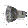 GU10-LED 3*1W 3000K эл.лам. светодиод.3Вт 220В Camelion 719233 - фото 634905