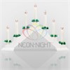 501-081 Горка новогодняя 7 свечек корпус бел. свечение тепл. бел. Neon-Night  501-081 - фото 634965
