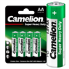 R06-PB4 Green Элемент питания солевой 1,5В тип AA (уп.4/48шт.) Camelion (Китай) R06-PB4 - фото 635366